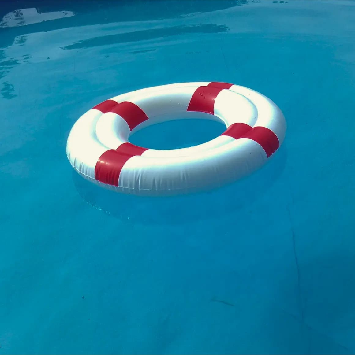 Lifebuoy floating in the water